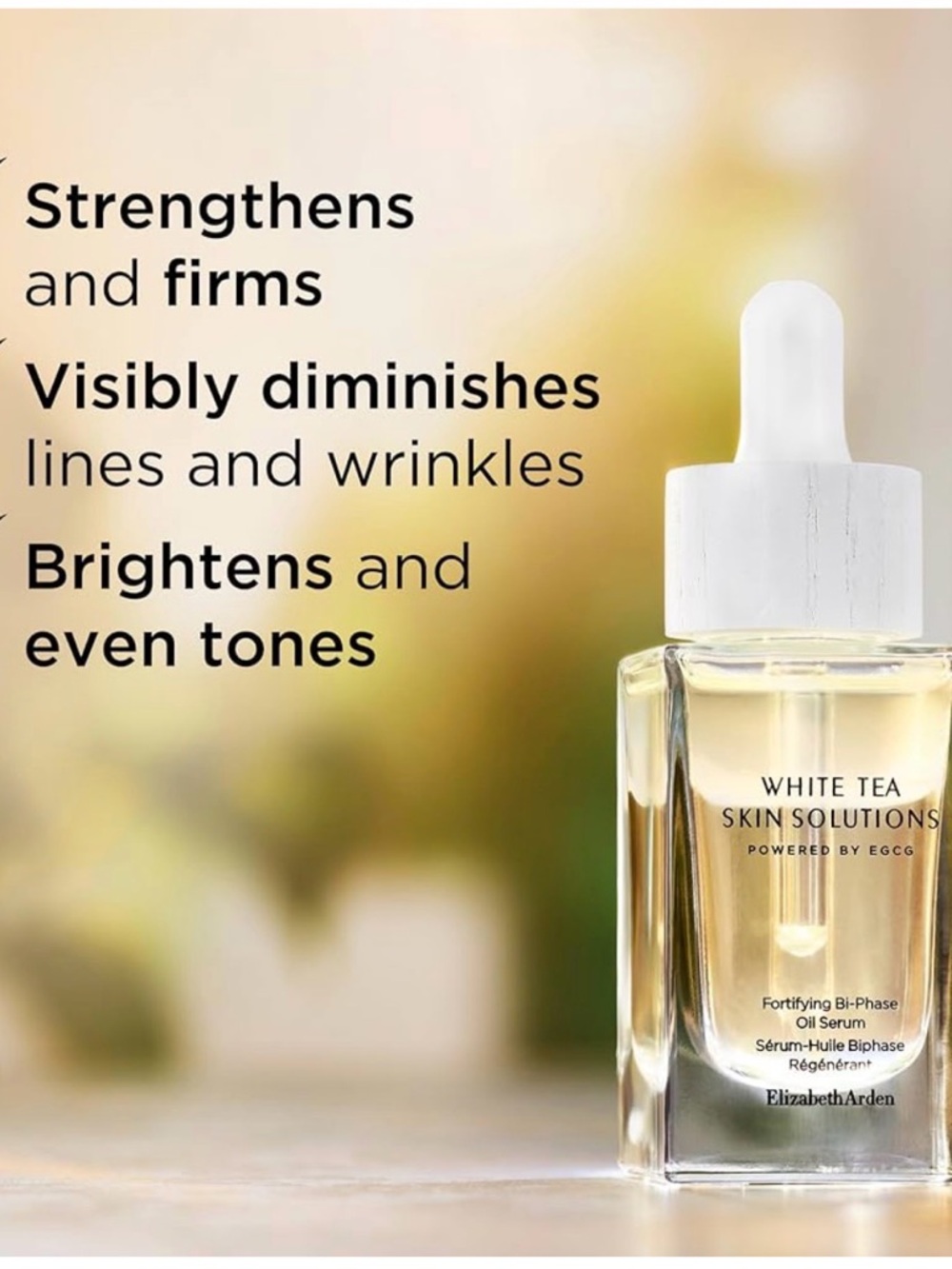 Elizabeth Arden White Tea Skin Solutions Fortifying Bi-Phase Oil Face Serum - Picture 4 of 9